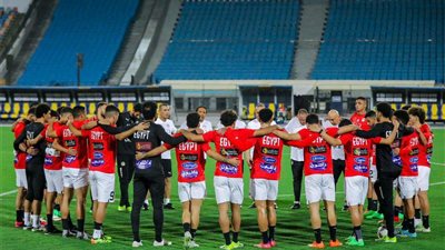 منتخب مصر يخوض مرانه الأخير قبل السفر إلى غينيا بيساو