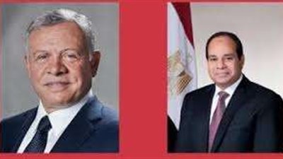 الرئيس السيسي وملك الأردن يدعوان لتكثيف الجهود الدولية لتحقيق التسوية العادلة والشاملة للقضية الفلسطينية