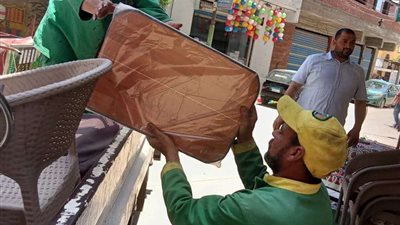 محافظ المنوفية يتابع جهود رفع الإشغالات والتعديات المخالفة