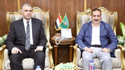 للتهنئة بتجديد الثقة.. المحافظ يستقبل مدير أمن المنوفية والأمن الوطني
