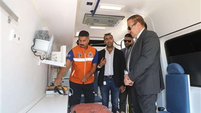 محافظ المنوفية يتفقد الأعمال الإنشائية لمبنى الإسعاف الجديد بسرس الليان