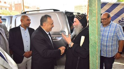 محافظ أسيوط يتفقد استعدادات احتفالات رحلة العائلة المقدسة في دير درنكة