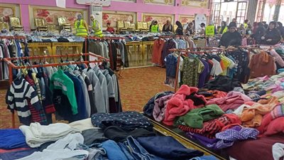 أورمان المنوفية تنظم معرض لتوزيع الملابس الجديدة بالمجان بقرى تلا