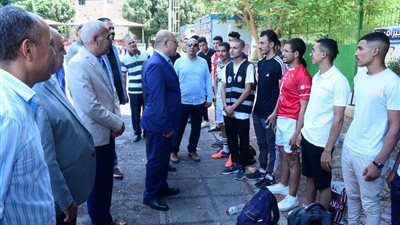 النعماني يشهد اختبارات القدرات بكلية التربية الرياضية بجامعة سوهاج