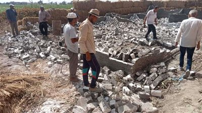 إزالة 7حالات تعدي على أملاك الدولة والأراضي الزراعية بمركزي حوش عيسى و كوم حماده