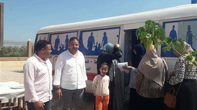 قافلة سكانية بقرية البسلقون بمحافظة البحيرة (صور)