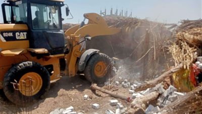 إزالة 3 حالات تعدى على أملاك الدولة بشبراخيت