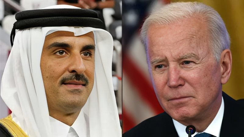 بايدن وأمير قطر