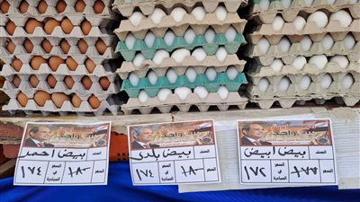 أسعار البيض بمنافذ كلنا واحد.. صور