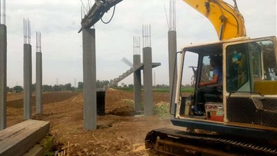 إزالة 348 حالة تعدي ومتغير مكاني وبناء مخالف بنطاق بالمنوفية