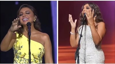 في السعودية.. أنغام تشعل السهرة بإطلالتين ساحرتين