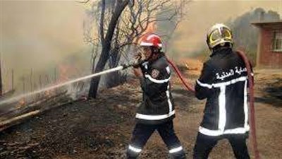 إصابة شخصين باختناق بحريق داخل كمبوند 