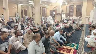احتفالية دينية بمناسبة ذكرى المولد النبوي الشريف داخل مسجد النور بوادي النطرون