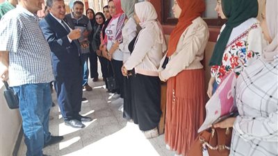 وكيل تعليم البحيرة يتفقد عددا من مدارس ادارة رشيد التعليمية