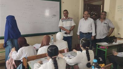 بالصور..النمر يجرى جولة تفقدية بمدارس أشمون