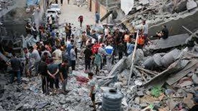 استشهاد ثلاثة وإصابة العديد في قصف منزل بحي الصبرة في غزة