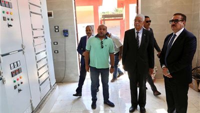 محافظ المنوفية يتفقد محطة رفع صرف صحي طوخ طنبشا ببركة السبع