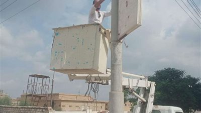 رفع 124حالة إشغال بشوارع مدينة بدر