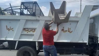 جهود حثيثة لإعادة الانضباط الحضاري.. حملات مكثفة لإزالة الإشغالات في عاصمة القليوبية