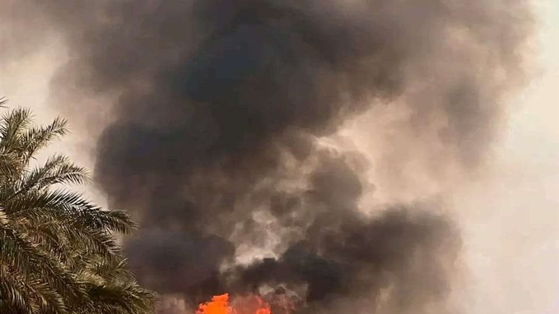 حريق بمدينة الإنتاج
