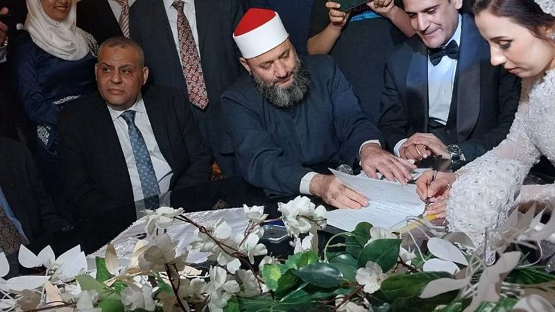 حفل زفاف الكاتب الصحفي