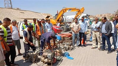 أجهزة المدن الجديدة تُكثّف من جاهزيتها للتعامل مع مياه الأمطار