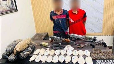 الداخلية تضبط عنصرين إجراميين بحوزتهما مواد مخدرة في أسوان