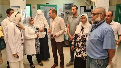 وكيل صحة البحيرة يتفقد العمل بوحدة محلة الأمير برشيد