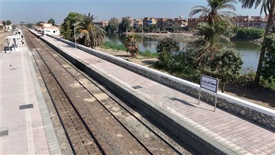 شاهد خط سكة حديد كفر داود - السادات بعد افتتاح رئيس الجمهوري