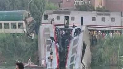 إحالة المتسببين في حادث قطار المنيا إلى النيابة العامة