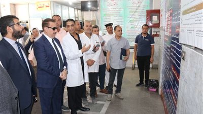 جولة محافظ المنوفية التفقدية بمستشفى الجراحات المتخصصة ( صور )