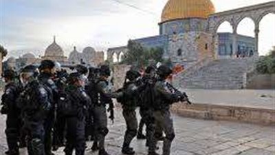 اقتحام المسجد الأقصى بحراسة قوات الاحتلال الإسرائيلي