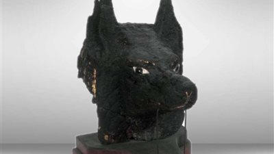 المتحف المصري بالتحرير يعرض رأس المعبود أنوبيس من الخشب