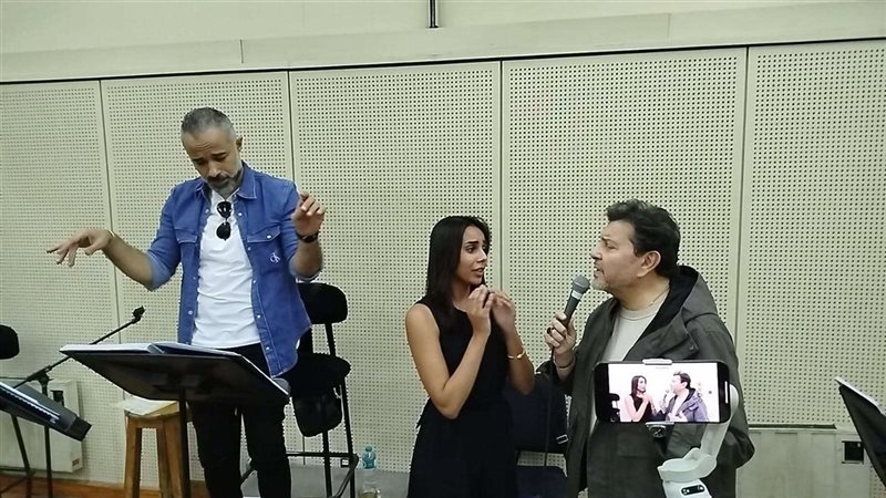 هاني شاكر وحنين والمايسترو