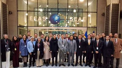 وفد من شباب الدبلوماسيين المصريين يزور بروكسل للاطلاع على مؤسسات الاتحاد الأوروبي وحلف الناتو