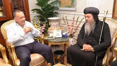 محافظ أسيوط يلتقي أسقف منفلوط للأقباط الأرثوذوكس بمشاركة طلاب ومعلمي مدارس سانت ماري الخاصة