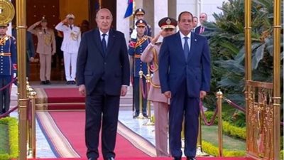 الرئيس السيسي يهنئ نظيره الجزائري على فوزه بولاية رئاسية جديدة