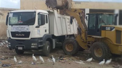 رفع 195طنا تراكمات قمامة بالشوارع الرئيسية والفرعية بمركزى بدر وأبوحمص