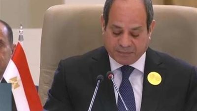 الرئيس السيسي: سنواجه جميع المخططات التي تهدف إلي التهجير القسري للفلسطينيين