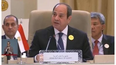 الرئيس السيسي: مصر تتصدى لجميع المخططات التي تستهدف تصفية القضية الفلسطينية