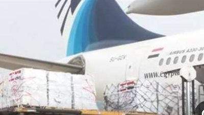 وصول طائرة مصرية لمطار رفيق الحريري محملة بشحنة جديدة من المساعدات لدعم لبنان