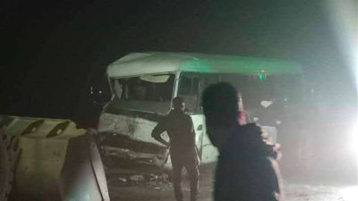 مصرع وإصابة 10 أشخاص فى حادث تصادم بالمنوفية( صور )