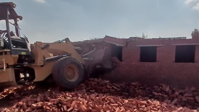 التصدي لحالات البناء المخالف في القلج والخانكة مستمر بلا تهاون في القليوبية