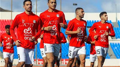 منتخب مصر يخوض تدريبا جماعيا قبل مباراة بوتسوانا