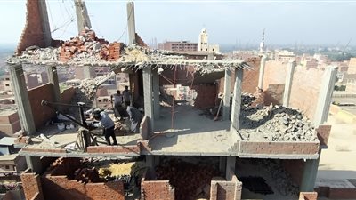 استمرار جهود التصدي للبناء المخالف في مدينة طوخ بالقليوبية