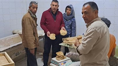 رئيس مركز ومدينة كفر شكر يتابع حملة تموينية مكثفة على المخابز