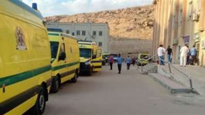 تفاصيل إصابة 14 عاملًا بحادث تصادم أتوبيسين بطريق الإسماعيلية السويس