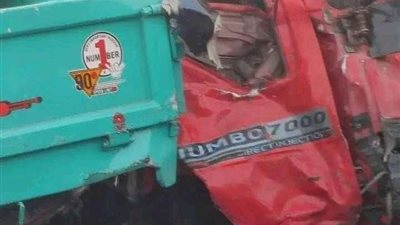 إصابة 5 أشخاص في حادث تصادم على طريق القاهرة الإسكندرية الزراعي بالقليوبية