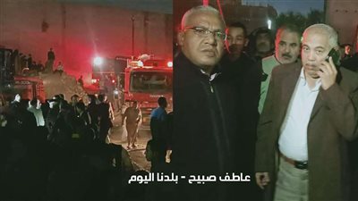 قرارات محافظ القليوبية بعد وصوله ومدير الأمن لموقع حريق مصنع الزيوت بميت حلفا