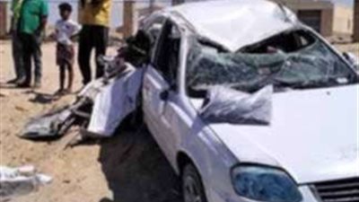 حادث سير يسفر عن إصابة 4 من أسرة واحدة بشمال سيناء